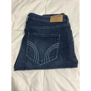 Hollister Super Skinny Jeans Womens Size 9 Dark Blue Low Rise W-29 L-31
